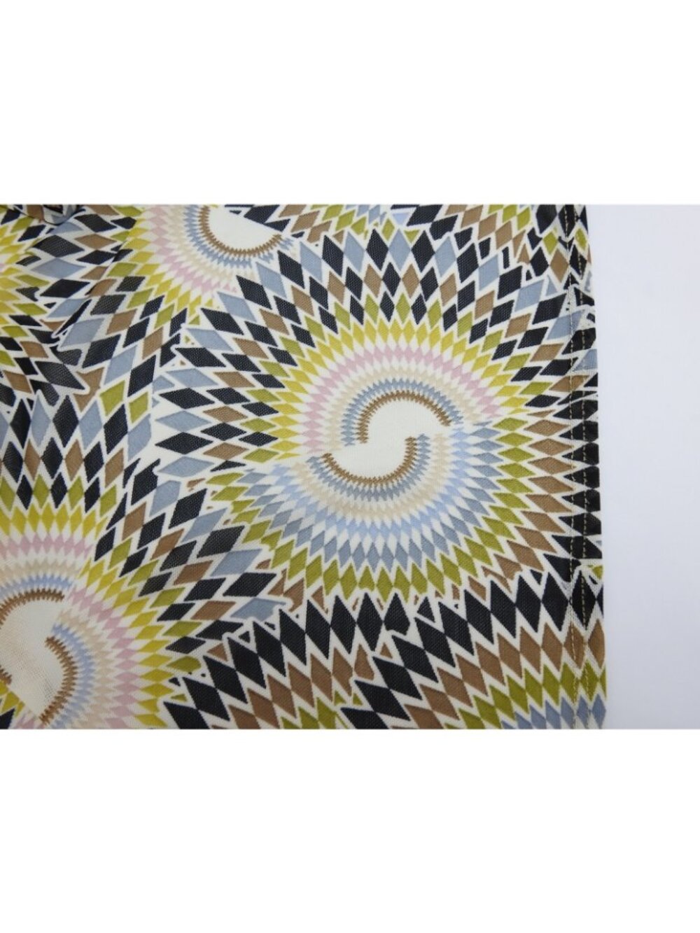 For de Vie 2X Sheer Open Front Duster Cardigan Geometric Spiral Print Boho - Picture 5 of 5